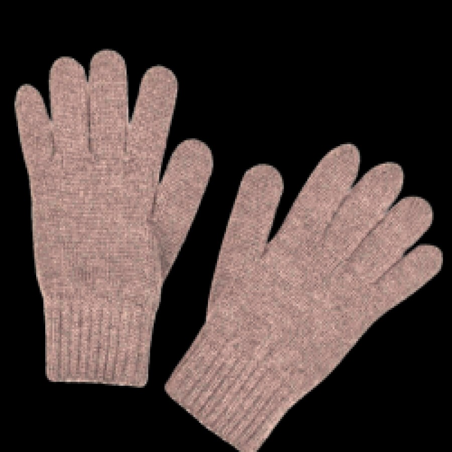 Unisex plain wool and cashmere fingerless gloves - Oxford grey